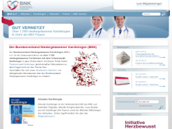 Bildschirmfoto Bundesverband Niedergelassener Kardiologen e.V.